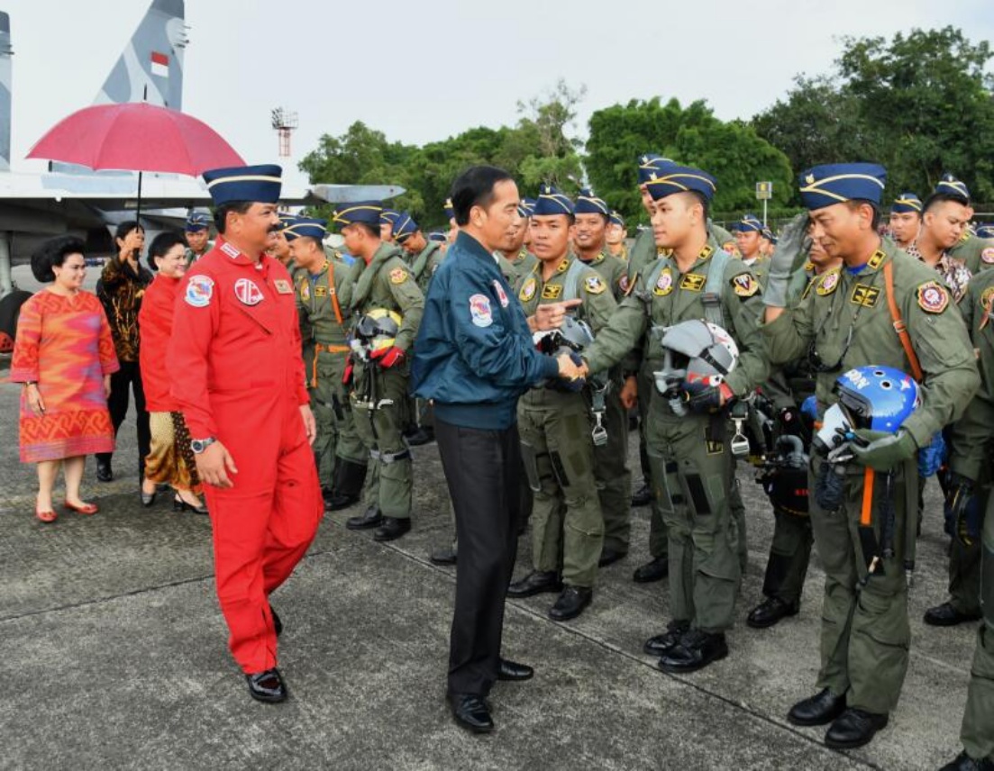 Presiden Sampaikan Apresiasi kepada Jajaran TNI AU 