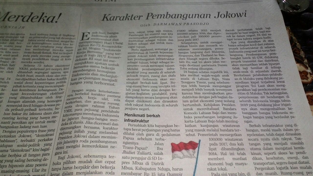 Karakter Pembangunan Jokowi Kantor Staf Presiden